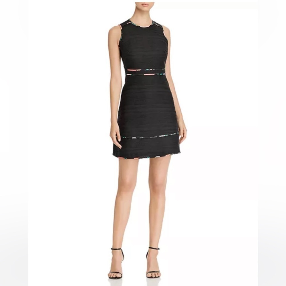 NWT Kate spade black blossom tweed sleeveless dress sz 10
